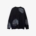 3D Chain Print Sweater – Oversized Unisex Pullover (Viscose Blend, Textured Graphic, Drop Shoulder, Streetwear Essential, Instagram Aesthetic)_viptrois.com