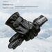 Semi-u double line men's gloves plus fleece thickened warm gloves Cycling waterproof cold autumn and winter gloves_viptrois.com