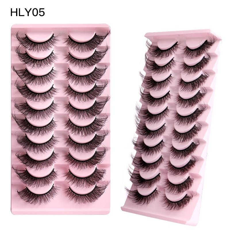 Beauty & Health 10 Pairs Of Thick False Eyelashes Simulation Style Daily Makeup Wear Eyelashes Spot_viptrois.com