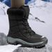 2022 New Ladies Snow Boots Winter Warm Boots Plus Velvet Padded Northeast Cotton Shoes Cross-border Large Size Women's Shoes_viptrois.com