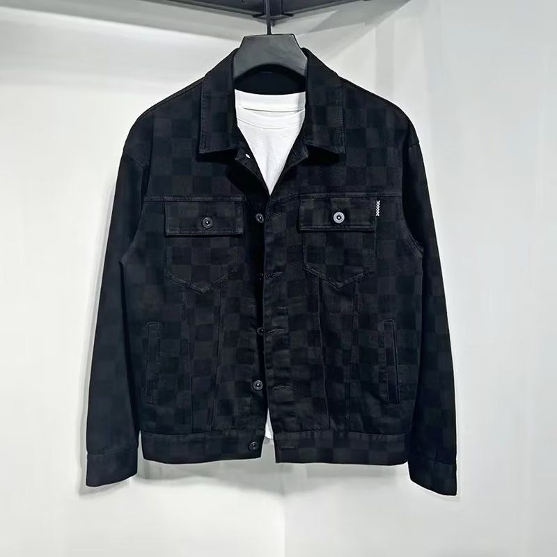 Denim Jacket Men's Spring And Autumn 2025 New Loose Large Size Men's Fashion Casual Autumn Coat_viptrois.com