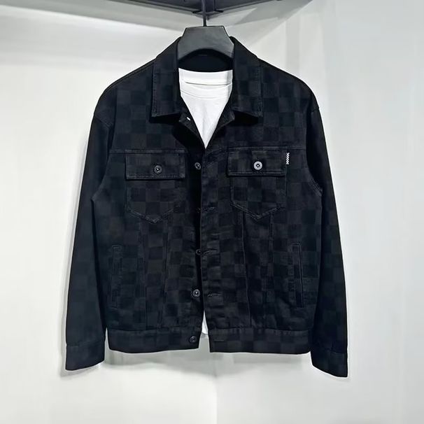 Denim Jacket Men's Spring And Autumn 2025 New Loose Large Size Men's Fashion Casual Autumn Coat_viptrois.com