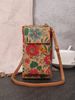 Fashion Retro Bohemian Style Ladies Messenger Bag Multifunctional Large Capacity Mobile Phone Bag Pu Wood Grain Bag_viptrois.com