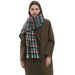 Unisex Autumn and winter bristle short beard small plaid scarf shawl_viptrois.com