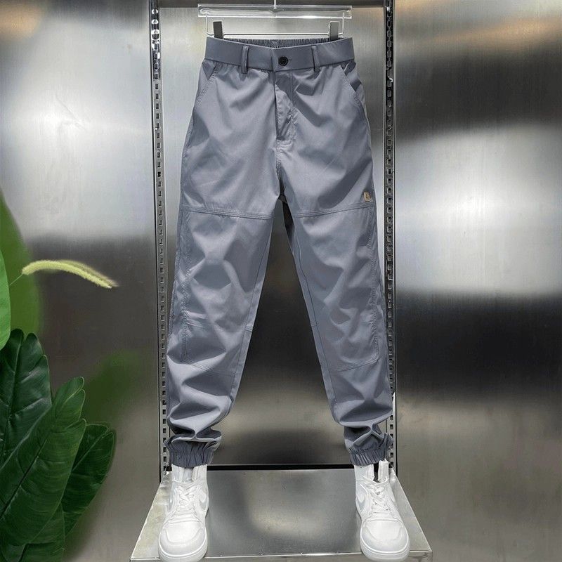 Men's Slim Fit Casual Pants Autumn Fashion Elastic Waist Harem Work Trousers Trendy Loose Style_viptrois.com