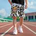 Premium Products CP11870A17 American Casual Camouflage Printed Trendy Brand Fitness Running Sports Basketball Shorts_viptrois.com