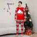 Christmas Bear snowflake letter striped Christmas family dress printed homewear sleep_viptrois.com