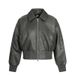 2026 Autumn New Oversized Wide Flight With Turn-down Collar PU Leather Motorcycle Jacket Old Money Style Cool Short Trendy_viptrois.com