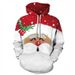 Pure 25 Years Cross-Border E-commerce Santa Claus 3D Digital Print Men's Hooded Sweatshirt Direct From Manufacturer_viptrois.com