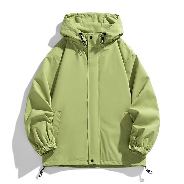 American Fashion Brand Solid Color For Men's Spring 2025 New Trend Loose And Versatile Sports Jacket Group Purchase_viptrois.com