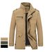 Men's Washed Cotton Jacket – Slim Fit Outdoor Windbreaker With Zippered Pockets (M-XXXXL)_viptrois.com