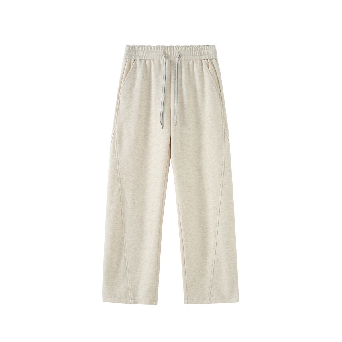 Men's Heavyweight Curved Trousers American Style Athletic Sweatpants Loose Fitting Wide Leg Casual Trousers Trendy for Autumn And Winter_viptrois.com