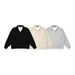 Loose Casual Turn-Down Collar Sweatshirt Pullover Two-Piece Men's Spring And Autumn American Street Fashion Solid_viptrois.com