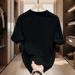Men's Clothing New Spring And Summer Short Sleeved Bear T Shirt Men's Versatile Casual Heavyweight Brand Ins Bottoming Shirt T Shirt Top Short Sleeved_viptrois.com