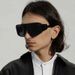 Steam Punk Style Sunglasses For Women, High End Large Frame Sunglasses For Men, Full Frame Integrated Sunglasses_viptrois.com