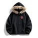 Men's Clothing Men's Clothing 25 American Retro Fur Collar Cardigan Hooded Sweatshirt Jacket Men And Women Trendy Brand Tiger Head Top_viptrois.com