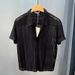Men's Clothing New High End Hollow Lapel Short Sleeved Men's Shirt Summer Thin Loose Shirt Men's Casual Tops_viptrois.com