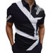 Men's Clothing Summer Men's Golf Shirt Geometric Stripe 3d Printed Short Sleeve Business Commuter Polo Shirt_viptrois.com
