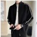Stand Up Collar Cardigan Sweater, Fashionable Zipper Knit Sweater, Outerwear, Sweater, Thread Sweater_viptrois.com