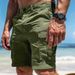 Men's Clothing Foreign Trade Summer European Size Outdoor Solid Color Multi Pocket Versatile Shorts Men's Retro Workwear Shorts_viptrois.com