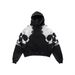 New American Retro Street Hip Hop Skull Print Hoodie Men's Fashion Casual Versatile Hooded Jacket_viptrois.com