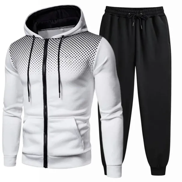 Mens Tracksuits Mens Clothing Men Sets Hoodie Set Zipper Sweatshirt Casual Sport Sweatpants Man Sweat Suit Set Running_viptrois.com