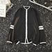 Men's Color-Block Stand Collar Knit Jacket – Trendy Striped Zipper Sweater For Autumn & Winter_viptrois.com
