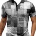 Men's Clothing Men's Summer New Casual Versatile Gradient Short Sleeved Button Lapel Polo Shirt_viptrois.com