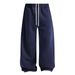 Vintage American-Style Fleece-Lined Pants – Wax Dye Casual Trousers (Straight/Cropped Wide-Leg) For Men & Women_viptrois.com