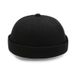 New Style Melon Skin Men's Four Seasons Hip Hop Beret Solid Color Street Dance Brimless Landlord Hat Women_viptrois.com