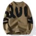 Men's Clothes Sweater Men Autumn-winter Men's Thickened Sweater Men's Trend Large Letter Knitwear Men's_viptrois.com