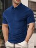 Men's Clothing Foreign Trade Men's Short Sleeved T Shirt Summer Fashion Casual Loose Lapel Pearl Cotton Polo Shirt_viptrois.com