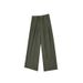 "Wool-Blend High-Waisted Wide-Leg Trousers – Designer Straight-Cut Dress Pants With Adjustable Drawstring Waist (Winter & Fall)"_viptrois.com