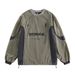 Men's Quick-Dry Performance Sweatshirt - Lightweight Outdoor Pullover For Sports & Casual Wear (Green/Dark Gray, M-XXL)_viptrois.com