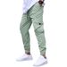New Cross-border Workwear Jogger Pants, Casual Pants With Drawstring Elastic Waist, Sports Outdoor Running Cotton_viptrois.com