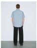 2025 Spring And Summer New Men's Fashion Casual Versatile Handsome Design Sense Personalized Square Collar Shirt Short Sleeve Men's Clothing_viptrois.com