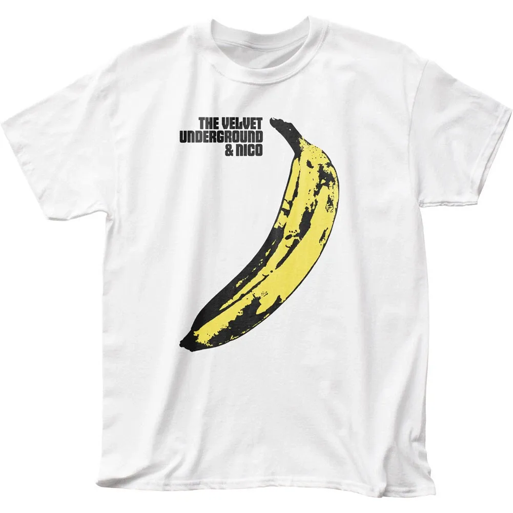 Velvet Underground Banana Mens T Shirt Mens Womens Tees Top Rock And Roll Music Classic Tee White_viptrois.com