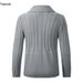 Pure Foreign Trade Cross-Border Autumn Winter Coat European Size Men's New Cardigan Twisted Long Sleeve Top Thickened Knitted_viptrois.com