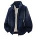 Men's Faux Leather Bomber Jacket – Vintage-Inspired Quilted Lining Pilot Coat With Fleece Insulation & Distressed Finish_viptrois.com