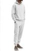 Men's Casual Hooded Sweatshirt & Jogger Set, Loose Fit Pullover With Jacquard Design, Plus Size Athletic Lounge Wear For Spring Autumn_viptrois.com