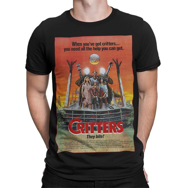 Critters They Bite Sci Fi Horror Movie Mens 100% Cotton T-shirt Mens Tees Top Womens Tee Graphic_viptrois.com