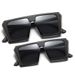 Parent-Child Sunglasses Set - Flat Top Square Frame Candy Shades (Matching Mother-Daughter Style)_viptrois.com