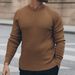 Men's Clothing Men's Slim Fit Acrylic Sweater - Euro Style Round Neck Pullover For Winter_viptrois.com