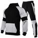 Men's Clothing Color Matching Suits For Men And Women European Size Blank Contrast Color Stitching Sportswear Running Outdoor Fashion Two Piece Suit_viptrois.com