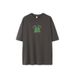 boy Jie Zhan Men's Clothing|265G Pine Tree Foam Print T-Shirt 2025 Spring Summer New Heavy Loose Casual Pure Cotton Short_viptrois.com
