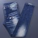 Men's Clothing Men's Jeans Old Blue Washed Hole Patch Paint Trendy Brand Slim Fit Skinny Pants Men_viptrois.com