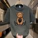Men's Clothing Men's Popular Seersucker Fabric Printed T Shirt Crocodile Print Pattern Pullover_viptrois.com