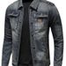 Autumn Motorcycle Fashion Denim Jacket Trend Korean Men's Slim Jacket Workwear Retro Casual Handsome_viptrois.com