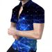 2023 Spring New Short Sleeved Printed Casual Lapel Large Men's Shirt_viptrois.com