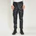 Men's Clothing Casual Leather Pants Men's Leather Pants Motorcycle Motorcycle Windproof Waterproof Dirt Resistant Multi Pocket Leather Pants_viptrois.com
